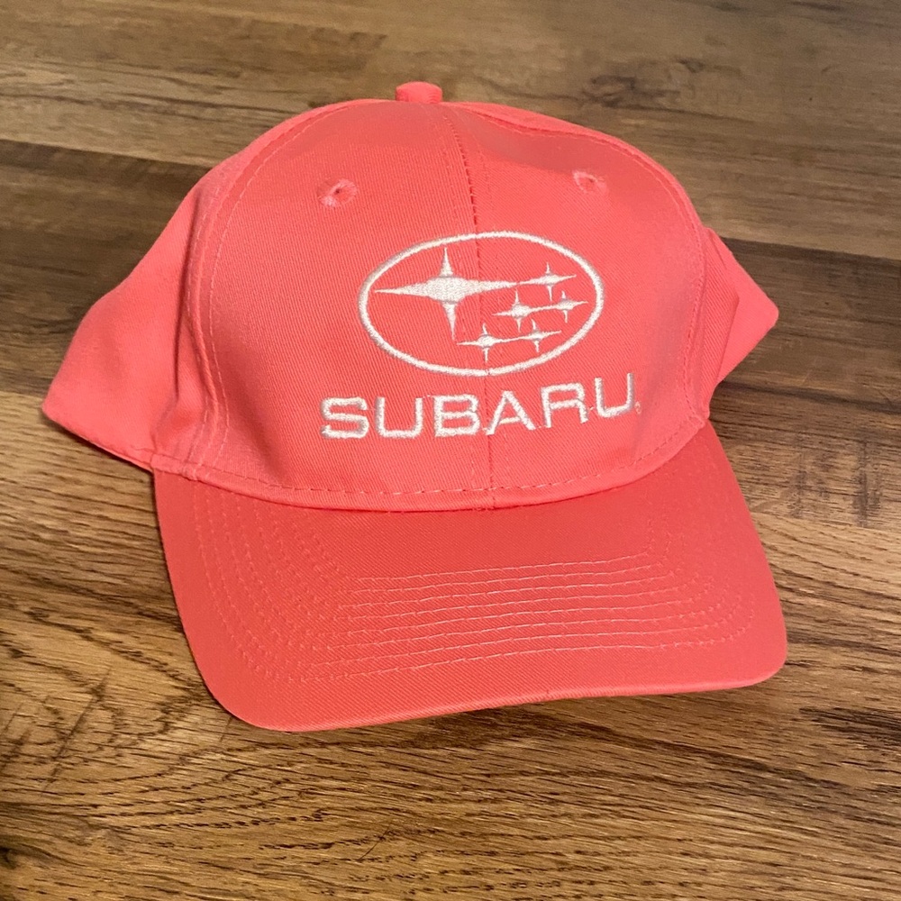 Subaru Baseball Cap Hat Hot Pink